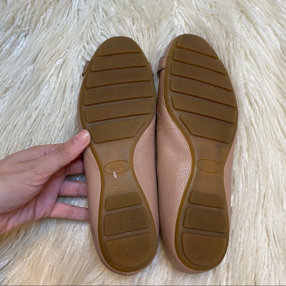 COACH light pink leather Bianca flats 6.5 - Picture 9 of 13